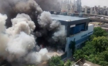Controlan el incendio en los estudios de Canal 13 y TN