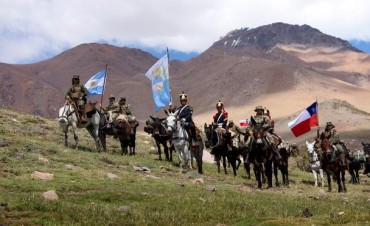 Avanza el cruce en Los Andes que rememora la gesta de San Martin