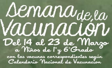 La Secretaria de Salud de General Viamonte realizará la “Semana de Vacunación”