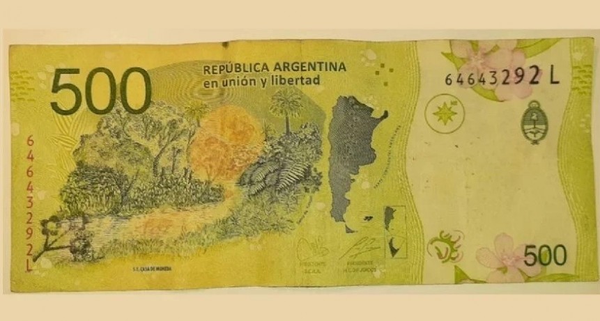 A fijarse en casa: cómo es el billete de $500 que multiplica su valor por 10