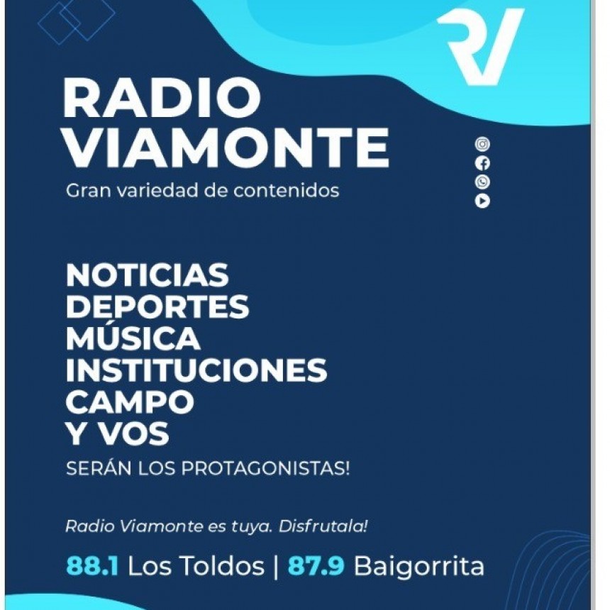 Sabias que la 88.1 Radio Viamonte tiene una nueva programación?