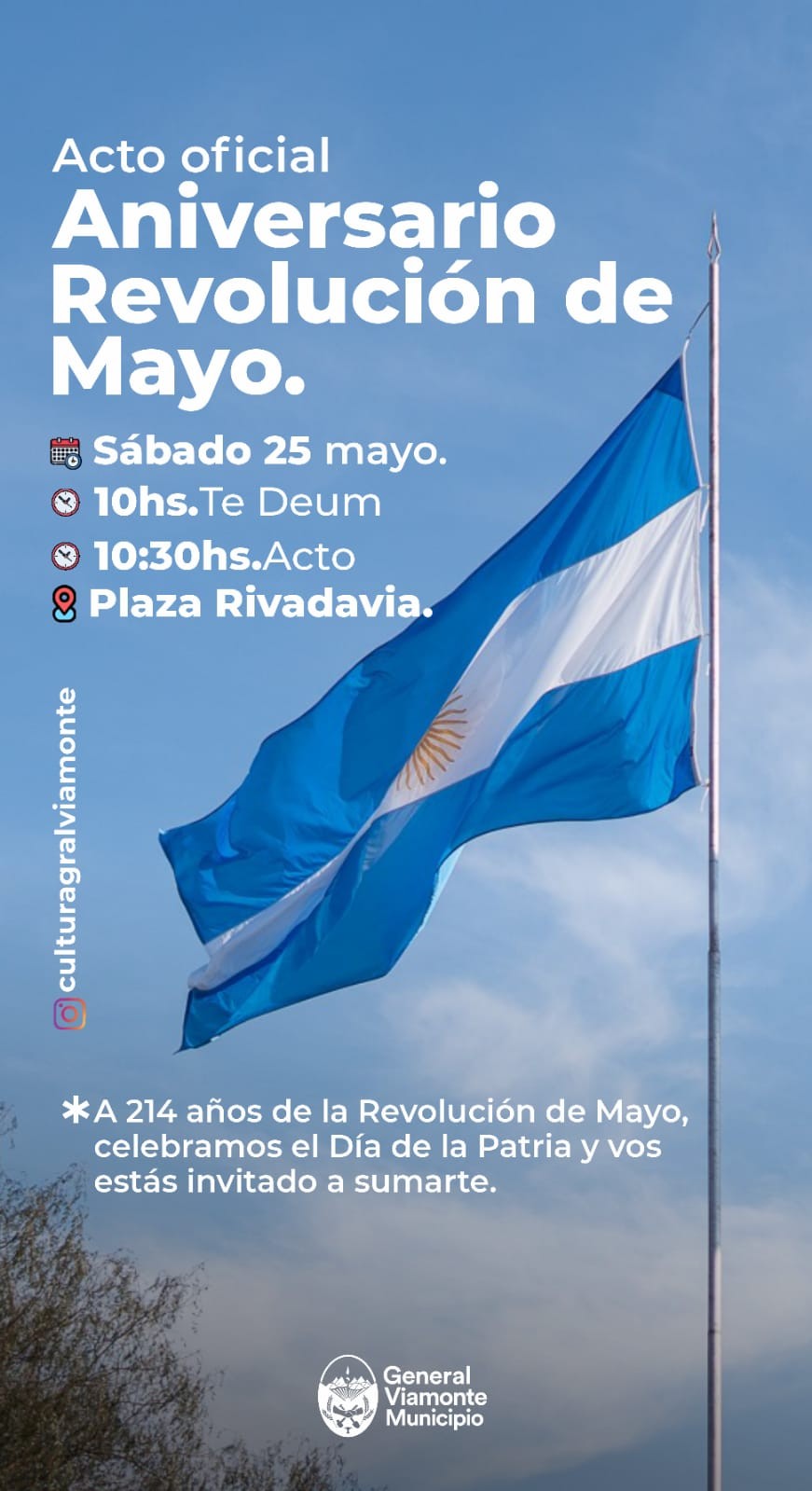 Acto del Aniversario de la Revolución de Mayo – 25 de Mayo