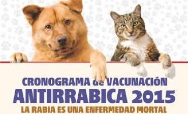 Programa de Vacunación Antirrábica en todo el distrito de General Viamonte