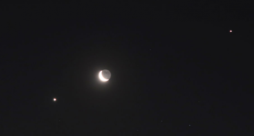 La Luna se verá esta noche junto al coloso Júpiter