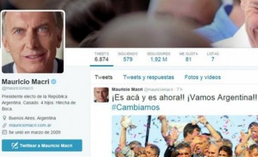 Mauricio Macri ya actualizó su perfil en Facebook y Twitter como