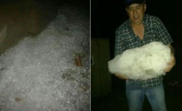 La piedra destrozó un pueblo entero en Santiago del Estero