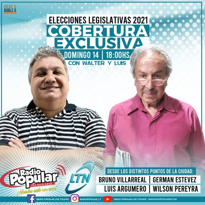 Edición especial Elecciones legislativas 2021 – Toda la cobertura de las elecciones de este domingo se vive minuto a minuto