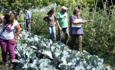 Autoridad provincial reconoce el buen trabajo que realiza los integrantes de la huerta Mi esperanza