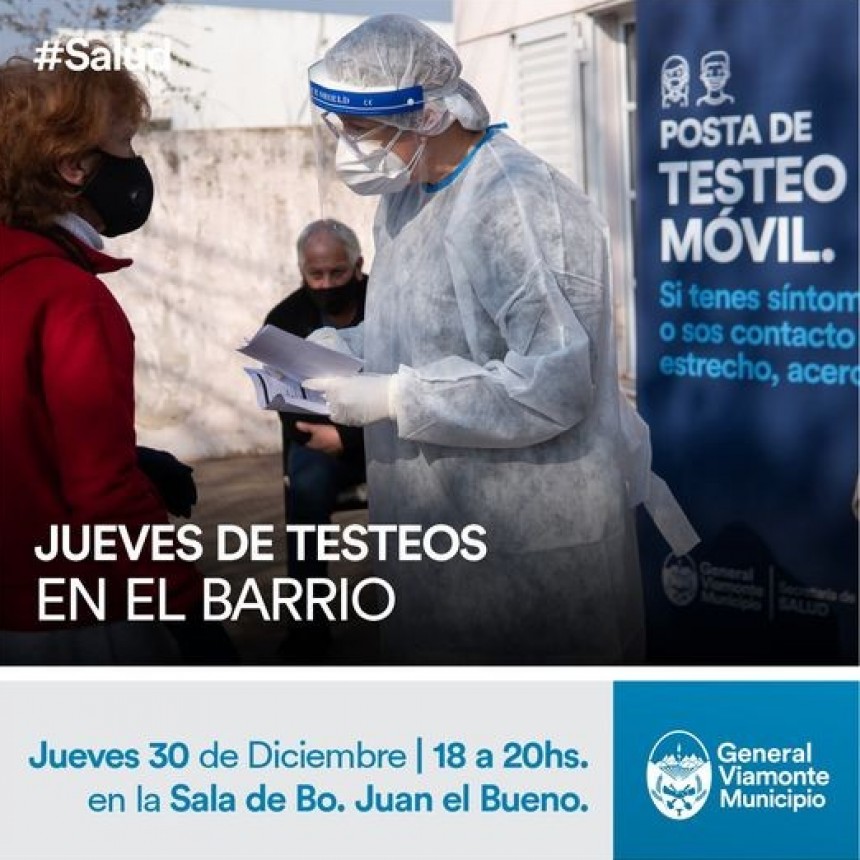 Testeos en Unidad Sanitaria Juan el Bueno