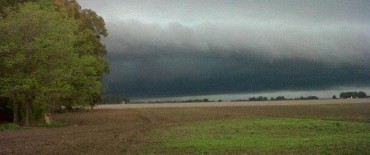 Así se veía el cielo hoy en Los Toldos