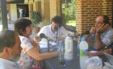 Productores de la regiòn detallaron su situación hidrica en Radio Colonia, para el programa