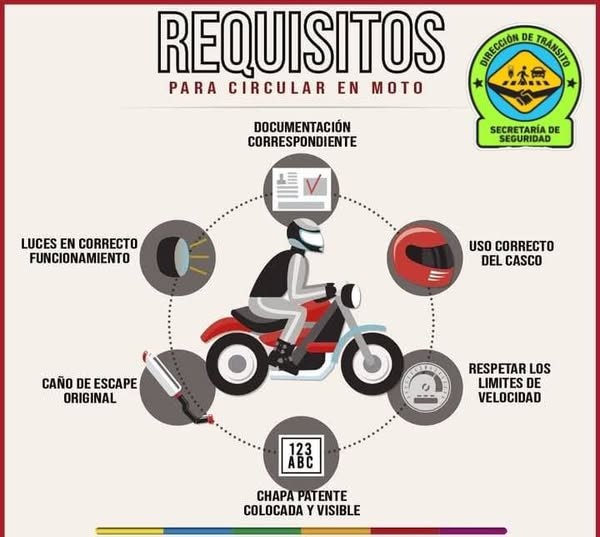 Requisitos para circular en moto 