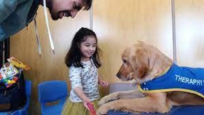 Por primera vez usan terapia asistida con perros para pacientes internados en el Garrahan