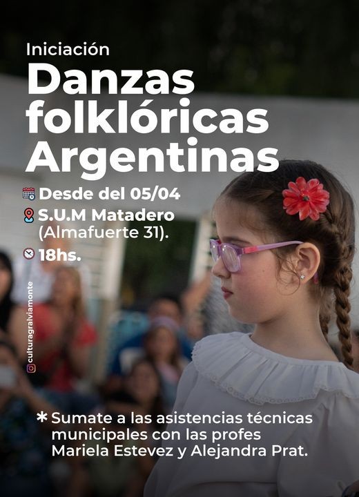 Aprende danzas folclóricas Argentinas  en Los Toldos