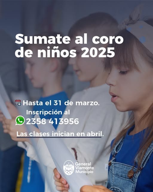 Comienzan las actividades en el coro de niños en Los Toldos