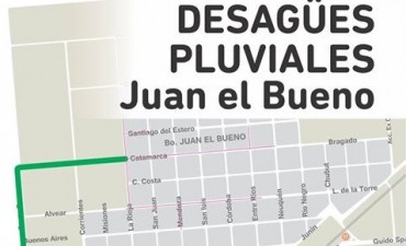 El barrio Juan El bueno, tendrà sus tan esperadas obras y parte serà con mano de obra de nuestro medio