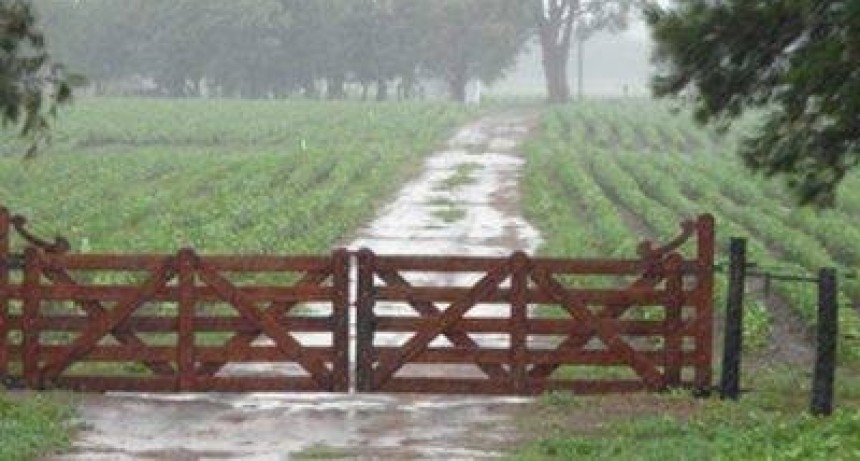 La lluvia en las localidades del Partido