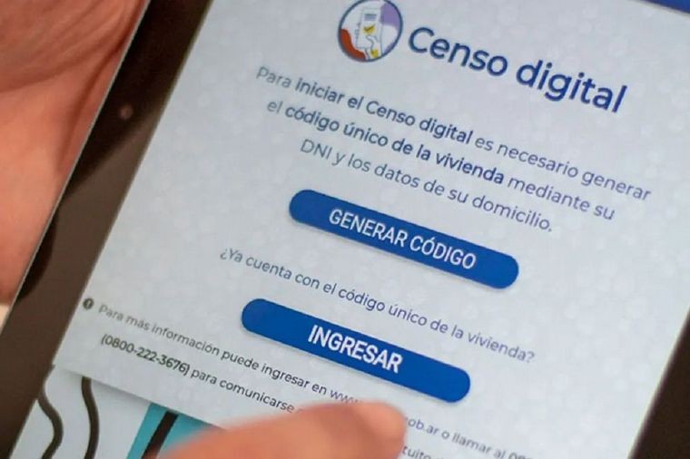 Relevamiento nacional  Censo: rehabilitan una semana más el formulario digital