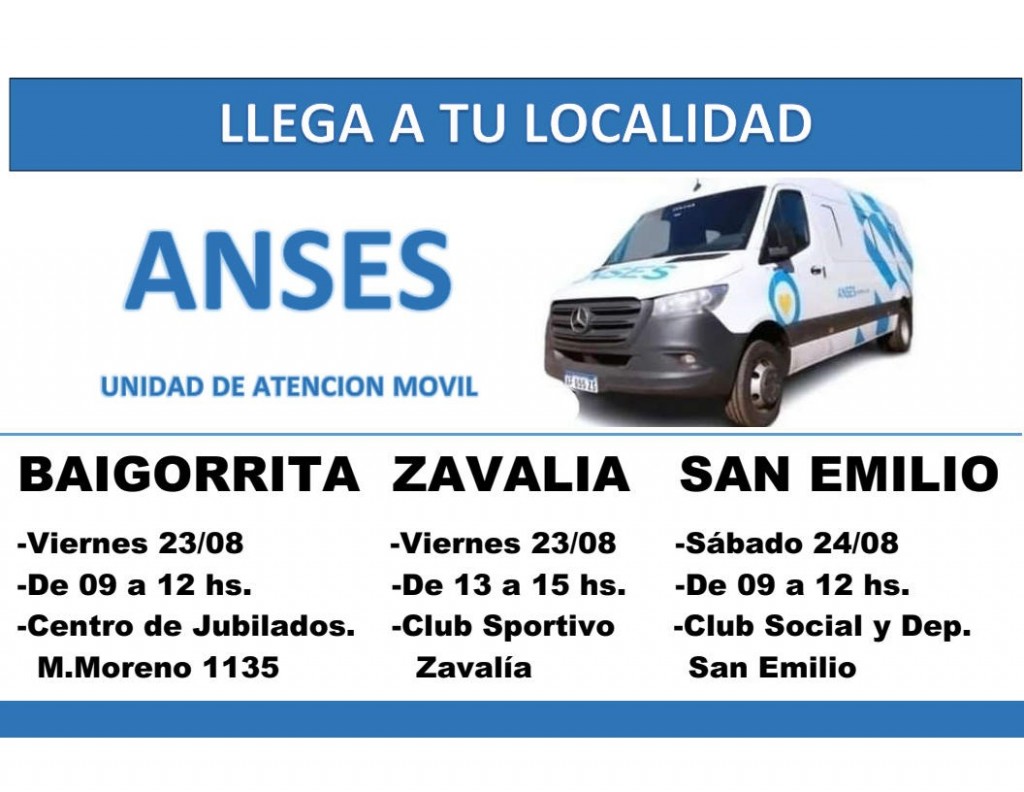 ANSES, llega a las localidades