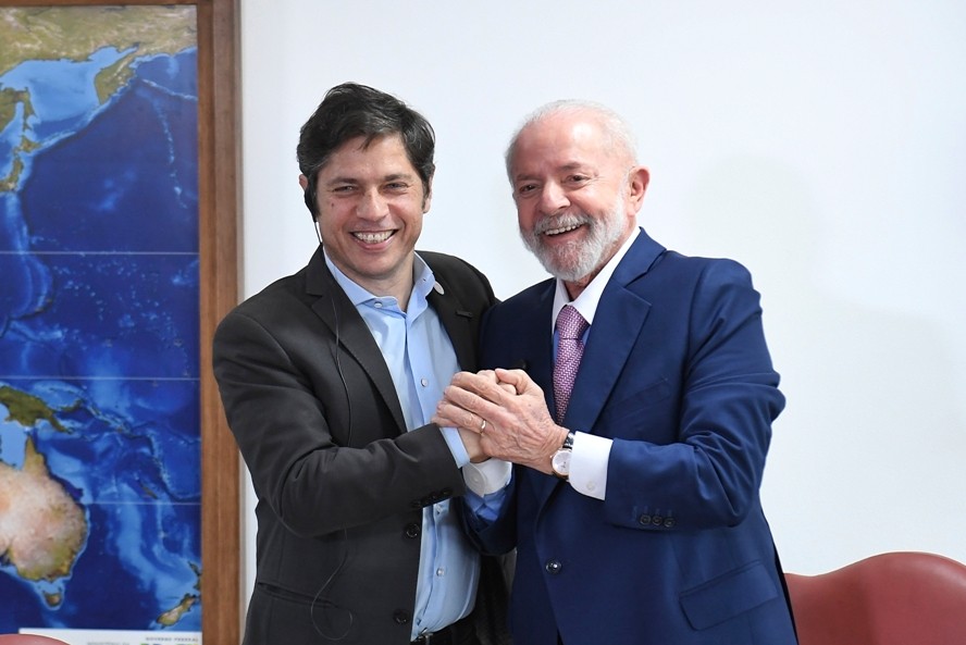 Axel Kicillof se reunió en Brasilia con el presidente Lula da Silva