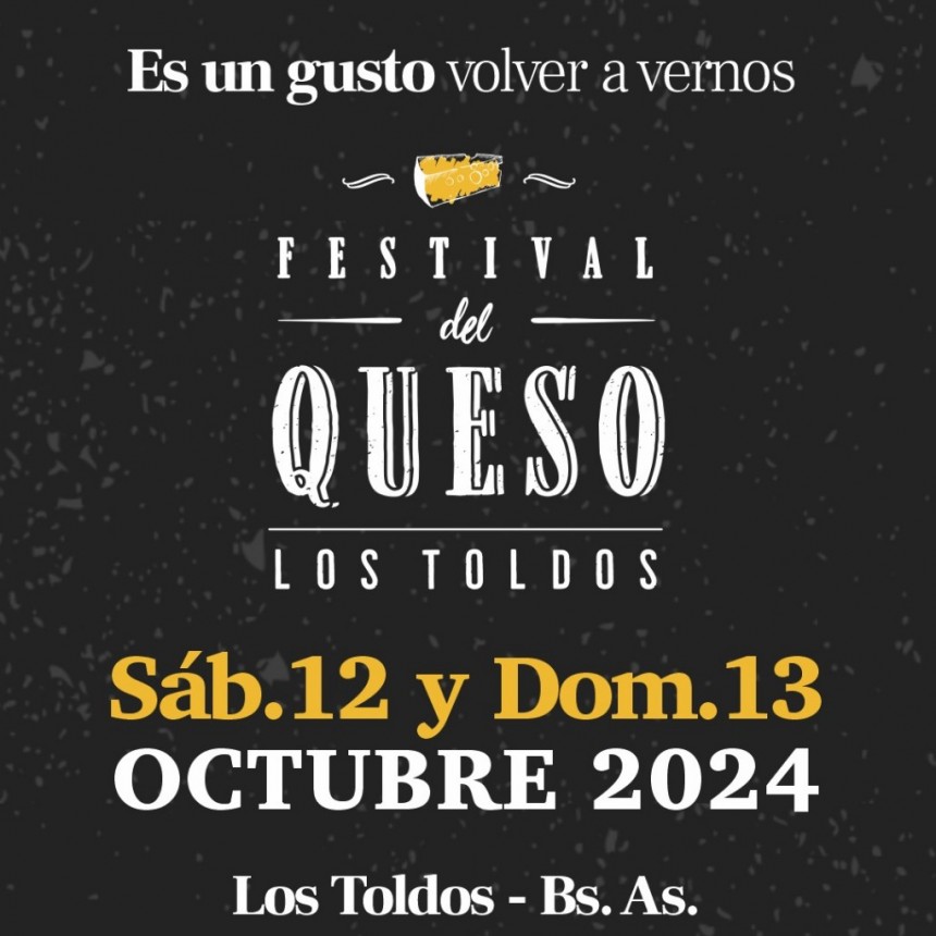 Llega a Los Toldos el festival del queso