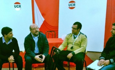 Franco Flexas, recibio a Fabio Quetglas especialista y profesor de la UBA y dialogò con la prensa local y con personas relacionadas con el comercio