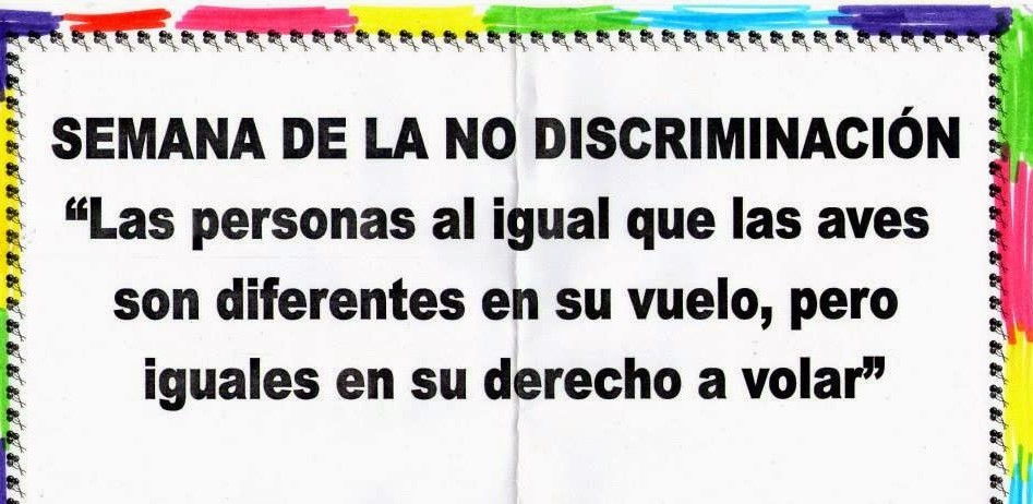 Semana de la No discriminación