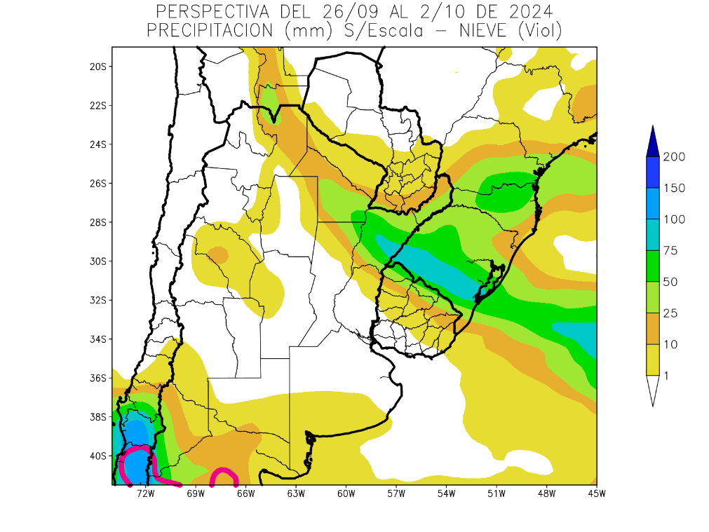 Pronóstico sin lluvias para la región agrícola núcleo