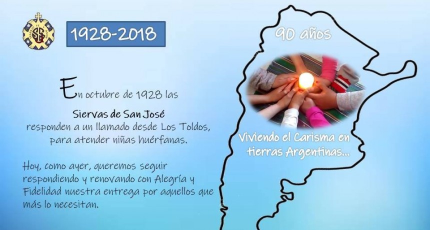 HOMENAJE:Las siervas de San José, 90 años de presencia en Argentina