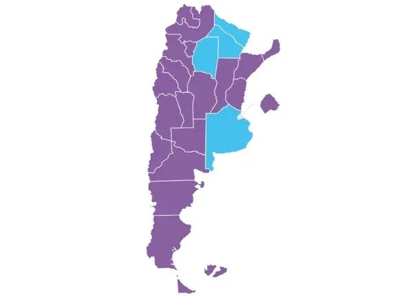 Así quedó el mapa político: una marea violeta inundó la Argentina
