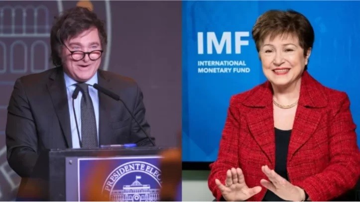 Los detalles de la primera conversación de Milei con el FMI como presidente electo