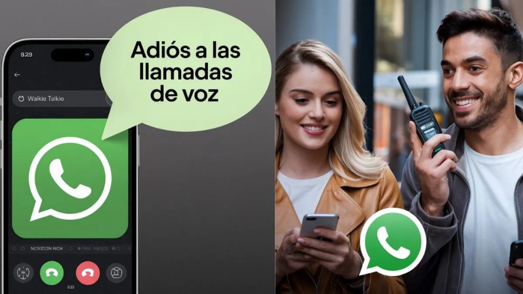 WhatsApp reemplaza las llamadas de voz con su modo walkie talkie