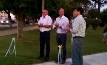 BAIGORRITA: inauguración de las remodelaciones realizadas por la municipalidad en la Plaza central de la localidad