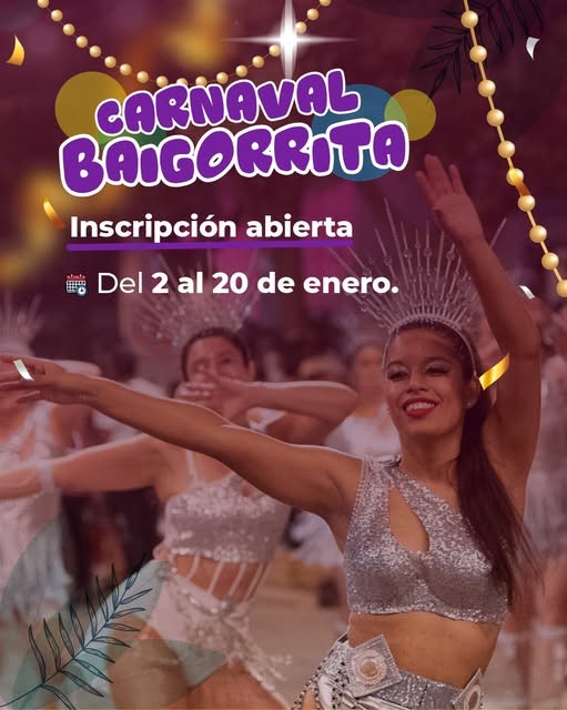 Baigorrita se esta preparando para la edicion 2024 de carnaval